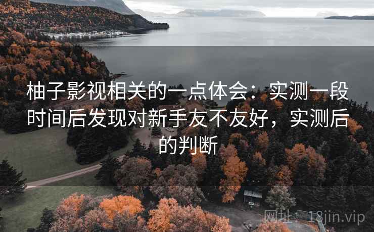 柚子影视相关的一点体会:实测一段时间后发现对新手友不友好,实测后的判断 柚子影视相关的一点体会:实测一段时间后发现对新手友不友好,实测后的判断