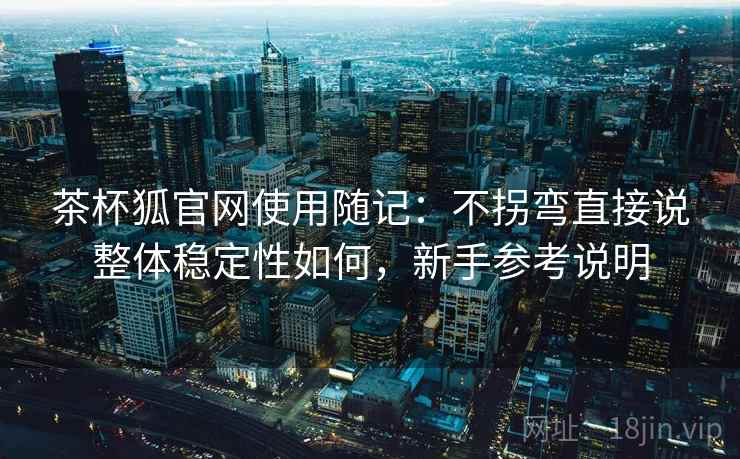 茶杯狐官网使用随记：不拐弯直接说整体稳定性如何，新手参考说明