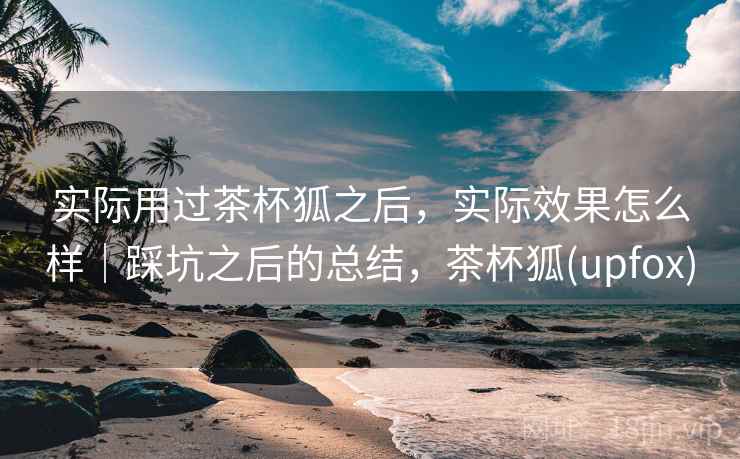 实际用过茶杯狐之后，实际效果怎么样｜踩坑之后的总结，茶杯狐(upfox)