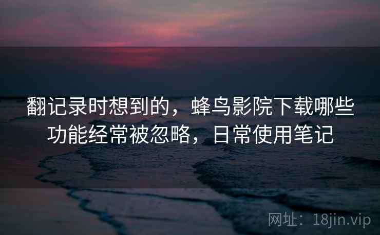 翻记录时想到的,蜂鸟影院下载哪些功能经常被忽略,日常使用笔记 翻记录时想到的,蜂鸟影院下载哪些功能经常被忽略,日常使用笔记